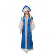 Карнавальный костюм Снегурочка в синем платье