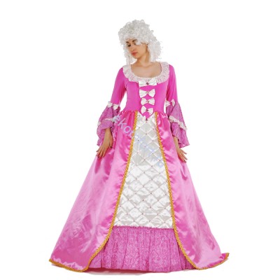 Карнавальный костюм в стиле барокко розовый Ткань: атлас, кружево, фатин
Артикул: ВЖ303