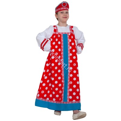 Русский народный костюм &quot;Аленушка в красном&quot; Русский народный костюм "Аленушка в красном"