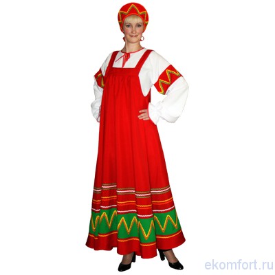 Русский народный костюм &quot;Ульяна&quot; Русский народный костюм «Ульяна»: блузка, сарафан, кокошник. 
Материал: костюмная ткань.
Производство: Россия