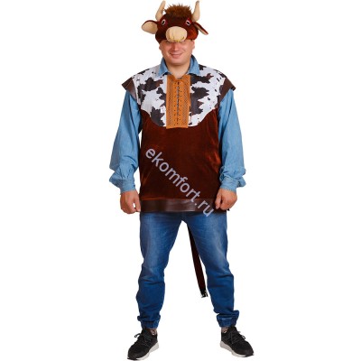 Карнавальный костюм «Бык «Буян» В комплект входят: головной убор в виде быка, рубашка
Размер: 52
Артикул: td645