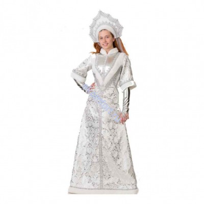 Карнавальный костюм Снегурочка Метелица Комплектность: платье,кокошник.
Артикул: 310