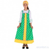 Русский народный костюм "Аленушка в зеленом"
