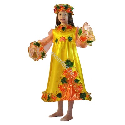 Карнавальный костюм Осень В комплект входят: длинное платье, пончо-крона, венок на голову.
Размер: 32, 34
Артикул: Д-0129