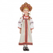 Русский народный костюм для девочки "Аленушка-Лён", арт. рк1226-Л