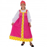 Русский народный костюм "Аленушка в малиновом"