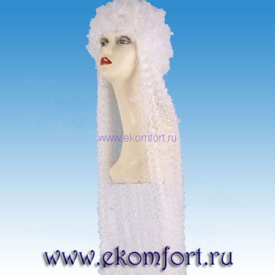Парик Небесный ангел  Парик белый кудрявый с длинными гофрированными прядями. Длина волос 75см.
Производство: Китай