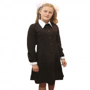 Школьное платье, 50-60-х годов, коричневое
