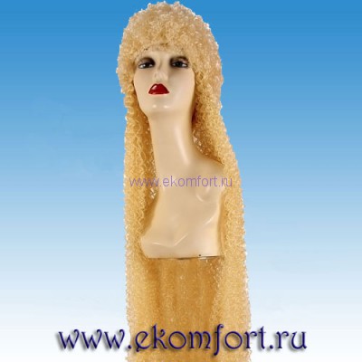 Парик Небесный ангел  Парик блондин кудрявый с длинными гофрированными прядями. Длина волос 75см.
Производство: Китай