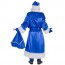 Новогодний костюм из синего креп-сатина «Дед Мороз» - 