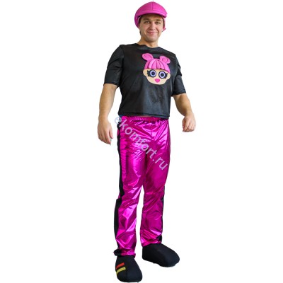Костюм Boy Pink Костюм Boy Pink
Костюм состоит из головного убора, блестящей чёрной футболки, и розовых блестящих брюк.
Выполнен из высококачественного трикотажа, лазера, фетра и поролона