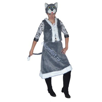 Карнавальный костюм Кошечка серая Кошка серая