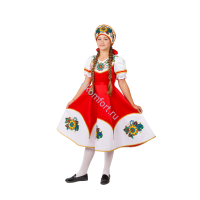 Русский народный костюм &quot;Калинка&quot; для девочки, Арт.td539				 Карнавальный костюм Калинка девочка Арт.td539