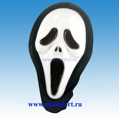 Маска &quot;Крик&quot; пластик Карнавальная маска "Крик"
Состав: пластик, ткань
Производство: Китай