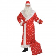 Карнавальный костюм Деда Мороза ткань плюш