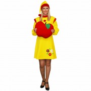 Карнавальный костюм Гном желто-красный женский
