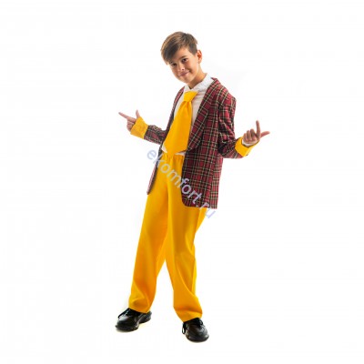 Карнавальный костюм «Стиляга» с желтыми штанами В комплект входят: пиджак, штаны, и галстук
Материал: габардин, креп-сатин, костюмная ткань
Подходит на рост: 134-140, 146-152 см
Обратите. пожалуйста, внимание. что по сниженной стоимости размер 134-140
