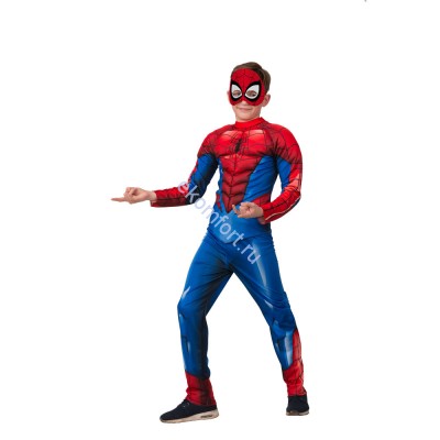 Костюм &quot;Человек паук с мускулами&quot; В комплект костюма входит: куртка , брюки, маска.
Размеры от 28 до 40!
Артикул: 1932