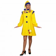 Карнавальный костюм Гном желто-синий женский
