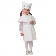 Карнавальный костюм "Кошка" белая
