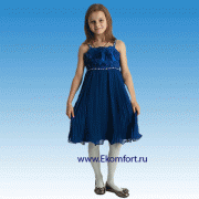 Нарядное платье Ампир синее