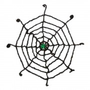 Паутина со светящимся пауком