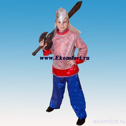 Карнавальный костюм Богатырь, рост 152 см (Батик)