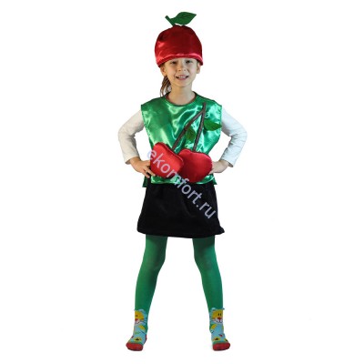 Карнавальный костюм жилет Вишня В комплект входят: жилетка, с завязками на талии, к ней пришита колобок, шапочка-берет.
Рассчитан на рост: 100-140 см
Артикул: Д-0095