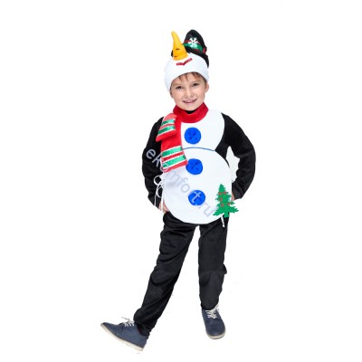 Новогодний костюм Снеговик мальчик Костюм снеговика