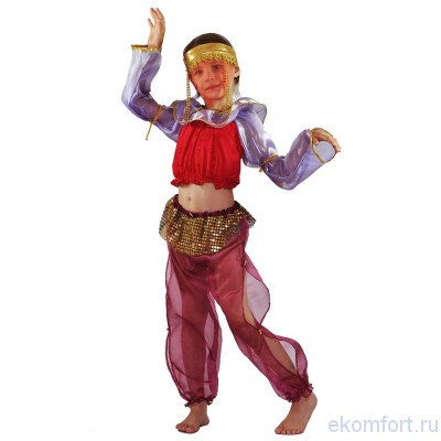 Карнавальный костюм Восточной танцовщицы В комплект входят: прозрачные шаровары, топ, чадра
Рассчитан на рост: 110-116, 116-122, 122-128, 128-136, 136-142 см
Артикул: Д-0012​