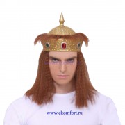 Карнавальная шляпа "Корона с волосами"