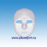 Венецианская маска из ткани"Лицо серебряное" арт.880
