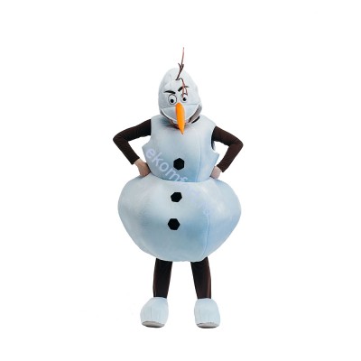 Карнавальный костюм «Снеговик Олаф» В комплект входят: гольф, брюки, имитация обуви, блузон, шапка
Материал: трикотаж, велюр, поролон
Размер: безразмерный
Артикул: ВМ280