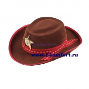 Шляпа "Шериф", коричневая.