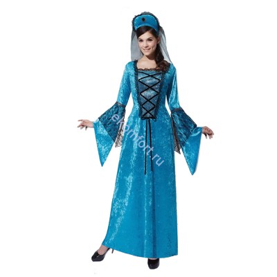 Костюм Принцесса в голубом В комплект входят: платье, головной убор.
Размер: универсальный (44-48)​
Ткань (ПЭ),полотно трикотажно-ворсовое.
Артикул: ПБ343​
