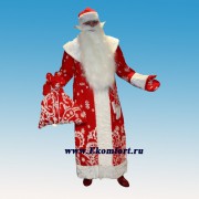 Роскошный костюм Деда Мороза с узором