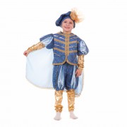 Карнавальный костюм "Принц голубой с золотом"