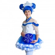 Карнавальный костюм "Кукла Снежинка"