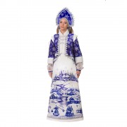 Карнавальный костюм Снегурочка Лазурная синяя