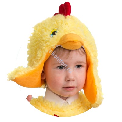 Шапка-маска «Цыплёнок» Обхват головы: 52-54 см
Материал: плюш
Артикул: 5516