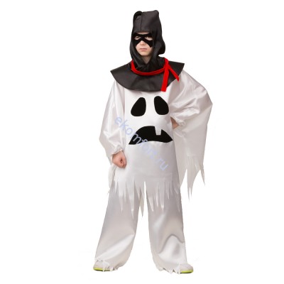 Карнавальный костюм на Хэллоуин «Привидение» В комплект входят: колпак-капюшон, рубашка и брюки
Материал: текстиль
Рассчитан на рост. 128-134 см
Размер: 34
Артикул: 6070