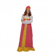 Русский национальный костюм "Аленушка в малиновом"