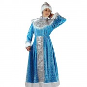 Новогодний костюм «Снегурочка в платье» взрослый