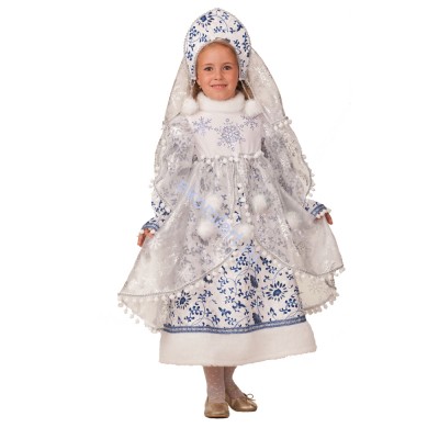 Карнавальный костюм «Снегурочка Метелица» детский В комплект входят: расписное в стиле «гжель» платье, и кокошник с фатой
Размеры: 26, 28, 30, 32, 34, 36, 38
Материал: текстиль
Артикул: 1948