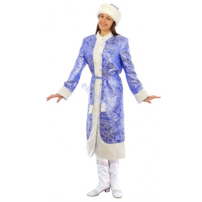 Новогодний костюм «Снегурочка» (парча) В комплект входят: шапочка, тулупчик, юбка
Материал: парча
Размеры: 42-50
Артикул: ЭД0141