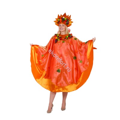 Костюм для карнавала &quot;Осень&quot;  В комплект входят: платье и кокошник
Материал: текстиль
Размер: безразмерный 