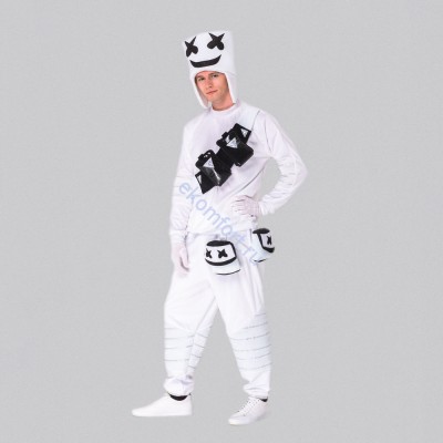 Карнавальный костюм «DJ Marshmello» В комплект входят: головной убор, кофта, штаны, дополнительные аксессуары
Материалы: вельбо и велюр
Размер: 48-50
Артикул: msk-730