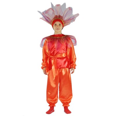 Карнавальный костюм «Фонарик Огонёк» В комплект входят:  бриджи, рубашка, пояс, головной убор
Рассчитан на рост: 110-116, 116-122 см