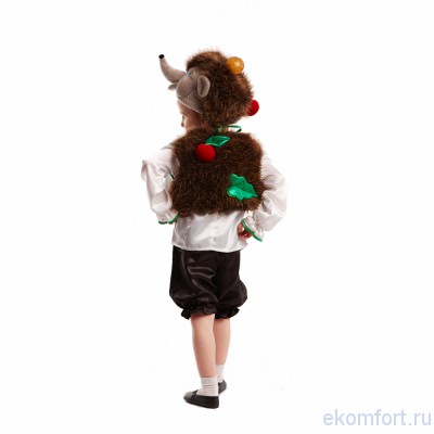 Карнавальный костюм &quot;Ежик лесной&quot; Карнавальный костюм для мальчиков и девочек.
В комплекте: шапка, жилет, рубашка, шорты
Ткань: атлас, мех, велюр
Производитель: Украина