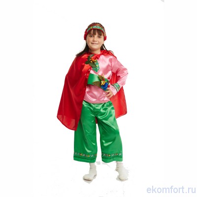 Карнавальный костюм &quot;Месяц Июль&quot; Карнавальный костюм для детей.
В комплекте: рубашка, укороченные штаны, пояс, пащ, головной убор.
Ткань: атлас
Производитель: Украина